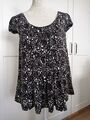 Bluse  Gr. 34 Esprit Tunika schwarz weiß Viskose wie neu
