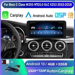 Android 13 Autoradio DSP CarPlay Für Mercedes-Benz C/GLC/V/X Klasse W205 NTG5.0