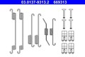 Zubehör Satz Bremsbacken für Ford B-Max 2011 -> Hinten ATE 03.0137-9313.2