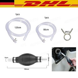 Handpumpe Notpumpe Absaugpumpe Umfüllpumpe für Wasser Benzin Diesel Öl  2 meter