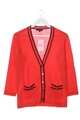 LUISA SPAGNOLI Strick Cardigan Damen Gr. DE 36 rot-schwarz Casual-Look