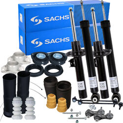 4x SACHS Stoßdämpfer + Koppelstange Domlager Rep-Satz für VW PASSAT B8 GOLF 7