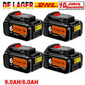 4x Für DeWalt DCB184 Akku 18V 6 Ah XR Li-Ion Batterie DCB182 DCB205-2 DCB200-2