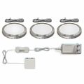 3 LED Unterbau-Leuchten Schrank-Licht Küchen-Lampe flach Aufputz-Strahler Spots 