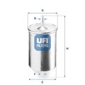 Kraftstofffilter Kraftstoff Filter für Audi Skoda A3 TT Roadster UFI 31.718.00