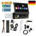 1 DIN 7" Elektrischer Flip Out Autoradio mit DAB+ Wireless Carplay Android Auto