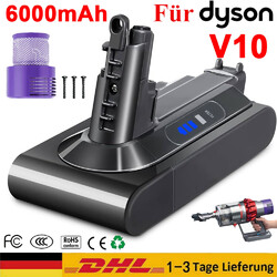Für Dyson V10 Akku Animal/Absolute Staubsauger 6, 0Ah Batterie Filter Ersatzakku