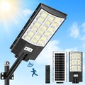 Solar Straßenlaterne Außen LED Lichtsensor Straßenlampe Solarlampe Fernbedienung