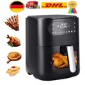 6L Heißluftfritteuse Air fryer 1500W Backofen Fritteusen Heißluft Friteuse Grill