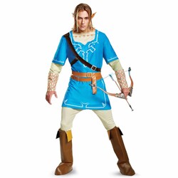 Link Breath Of The Wild Deluxe The Legend of Zelda Videospiel Herren Kostüm XL