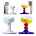 Erhöhter Katzenfutternapf, geneigter Cartoon-Wassernapf für Kätzchen, kleine