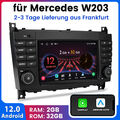 Für Mercedes-Benz W209 W203 W463 Autoradio Android 12 GPS Navi WIFI SWC BT 1+32G