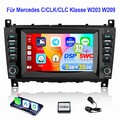 2+32G Für Mercedes C//CLC Klasse W203 W209 GPS BT WIFI Autoradio Android 13