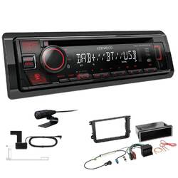 Kenwood Autoradio Spotify DAB Bluetooth Einbauset für Skoda Roomster Praktik