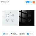 MOES WLAN 2Gang Smart Rolladenschalter Jalousie Zeitschaltuhr RF&APP-Steuerung