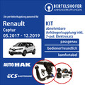 Für RENAULT Captur I Typ J5/ H5 05.2017-12.2019 AHK abn +7pol sp. E-Satz TOP