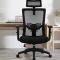 Daccormax Bürostuhl Ergonomisch, Schreibtischstuhl mit Verstellbarer Kopfstütze