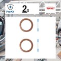 2x ORIGINAL® Corteco 005660H Dichtring, Ölablassschraube passend für BMW X5