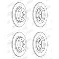 2X JURID BREMSSCHEIBEN HINTEN 264mm VOLL PASSEND FÜR ABARTH GRANDE PUNTO FIAT
