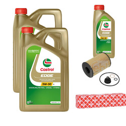 FEBI Inspektionspaket 11L Castrol EDGE Titanium FST 5W-30 LL für BMW 5er G30