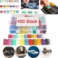 400 Stück Auto KFZ Sicherung Set 2-40A Mini Flachsicherungen Sortiment 11+19 mm