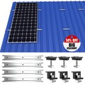 Solarmodule Alu Halterung Trapezblech Flachdach PV Montage Befestigungsschiene