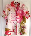 * Gina Laura* hochwertige Leinen Bluse-bunt-Kurzarm-Gr.M/38/40-super Zustand