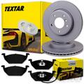 TEXTAR BREMSSCHEIBEN 256mm + BELÄGE VORNE passend für VW POLO 6R 6C + AUDI A1 8X