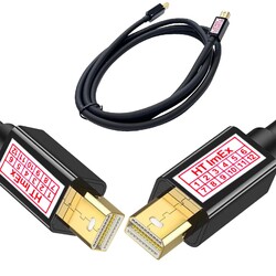 1m Mini Display Port Kabel | 1.2 Mini DP Stecker Kabel beidseitig vergoldet