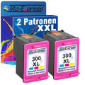 2 Druckerpatronen Color für HP300XL HP301XL HP302XL HP304XL PlatinumSerie 