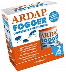 ARDAP Fogger 2 x 100ml Effective for pest & flea control 30m², Germany