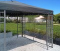 QUICK STAR 1 Seitenteil mit RV 300x200cm PVC transparent für Pavillons 3x3m