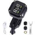 Motorrad Reifendruck Überwachungs Kontroll System TPMS + 2 Externen Sensoren