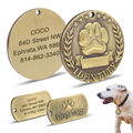 Namensschild für Hunde Personalisierte Hundemarke mit Gravur Name Adressanhänger