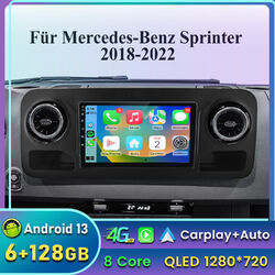 128G Für Mercedes-Benz Sprinter 2018-2022 Navi Android 13 Autoradio Carplay GPS