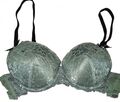 LASCANA Push Up BH mit Spitze, Dunkelgrün, 75B  *Sehr Guter Zustand*