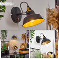 Vintage Flur Strahler Verstellbar Wohn Schlaf Zimmer Lampe Wand Leuchte Schalter