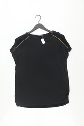 ✅ Esprit Kurzarmbluse Bluse für Damen Gr. 44, XL mit Glitzer schwarz ✅