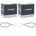 2X JP GROUP HANDBREMSSEILE SEILZUG BREMSZUG HINTEN passend für VW GOLF JETTA POL