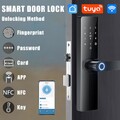 TUYA WIFI Smart Fingerabdruck Türschloss Passwort WiFi IC-Karte Elektronisches