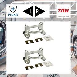 2x ORIGINAL® Trw Halter, Bremssattel Hinten, Links, Rechts für VW Transporter