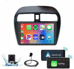 2+32G Android 14 Autoradio GPS Navi CarPlay Für Mitsubishi Mirage Space Star+Kam
