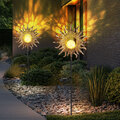Solarlampe Außenlampe Steckleuchte LED Sonne Erdspieß Gartenldeko rost 81,5cm 2x