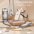Handykette für Apple iPhone 14 13 12 11 X XS XR SE 8 7 Pro Max Mini Case Metall