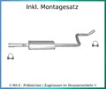 Mittelschalldämpfer Smart Forfour (454) 1.1 1.3 Auspuff Mitteltopf Montagesatz