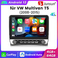 Für VW Multivan T5 08-2015 Android13 Carplay Autoradio GPS Navi WIFI 4G SWC 64GB