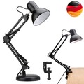 Schreibtischlampe E27 Gelenkarm Leselampe Arbeitsplatzleuchte Klemmleuchte Lampe