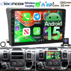 Android 15 Apple Carplay Autoradio GPS Navi Wifi Für Fiat Ducato Citroen Jumper