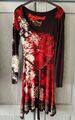 Desigual Kleid Damen Damenkleid Gr. XS Langarm Blumen Spitzen Details