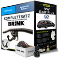 Für VW Golf Plus Typ 5M1,521 Anhängerkupplung abnehmbar +eSatz 7pol uni 09- NEU